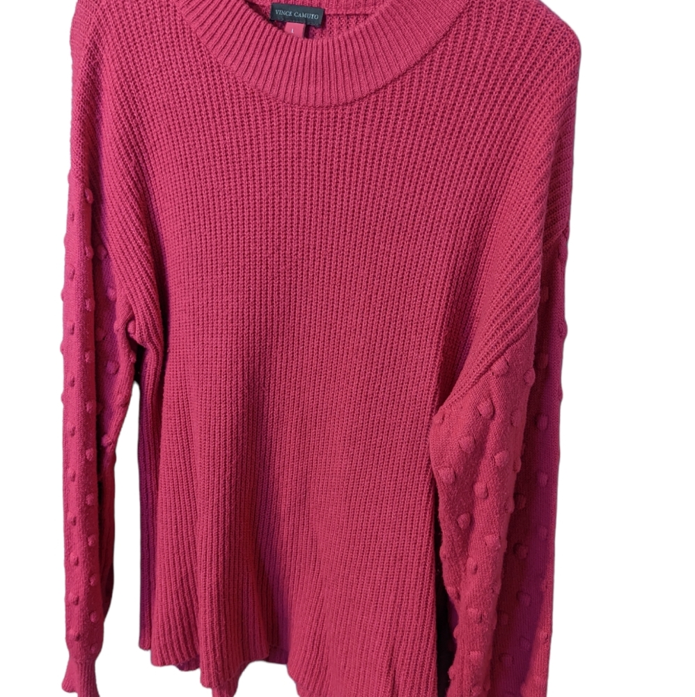 Fuschia Dotted Sweater